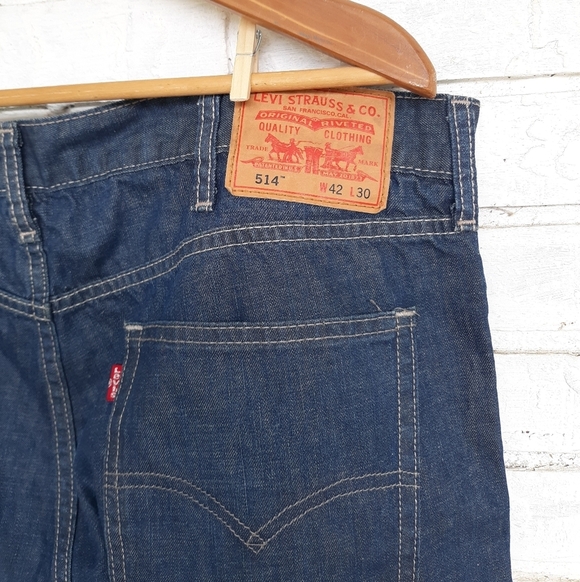 Levi's 514 Slim Straight Jeans size 42x30 - Picture 2 of 5